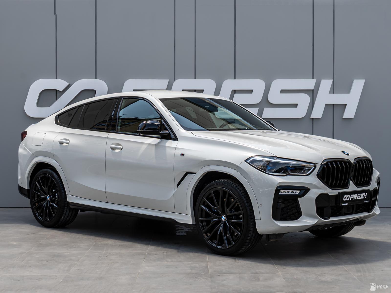 BMW, X6, III (G06), 2998, 340, бензин, внедорожник, автомат, полный привод, среднее состояние, левый, белый, 8 190 000 ₽